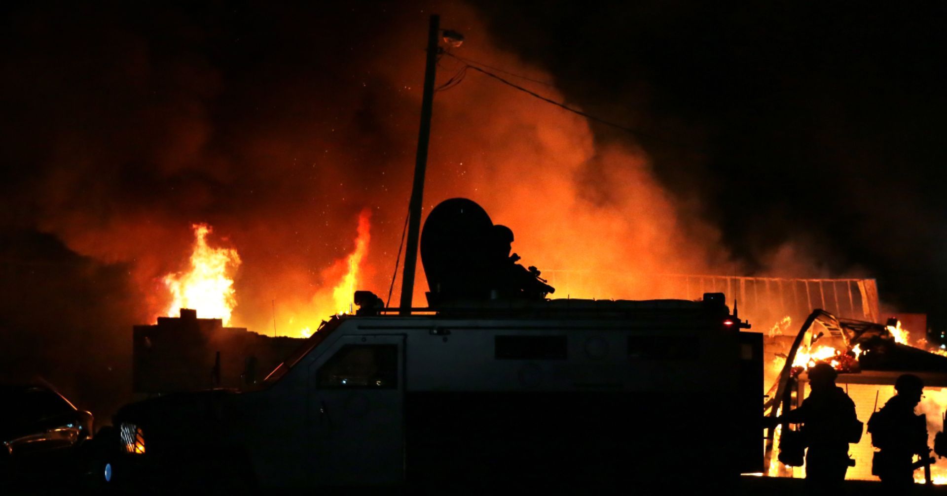 Businesses burn on West Florissant